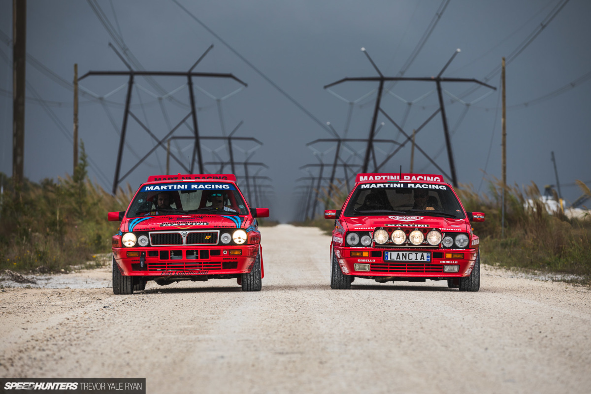 Two Lancia Delta Integrales Meet The Miami Rain
