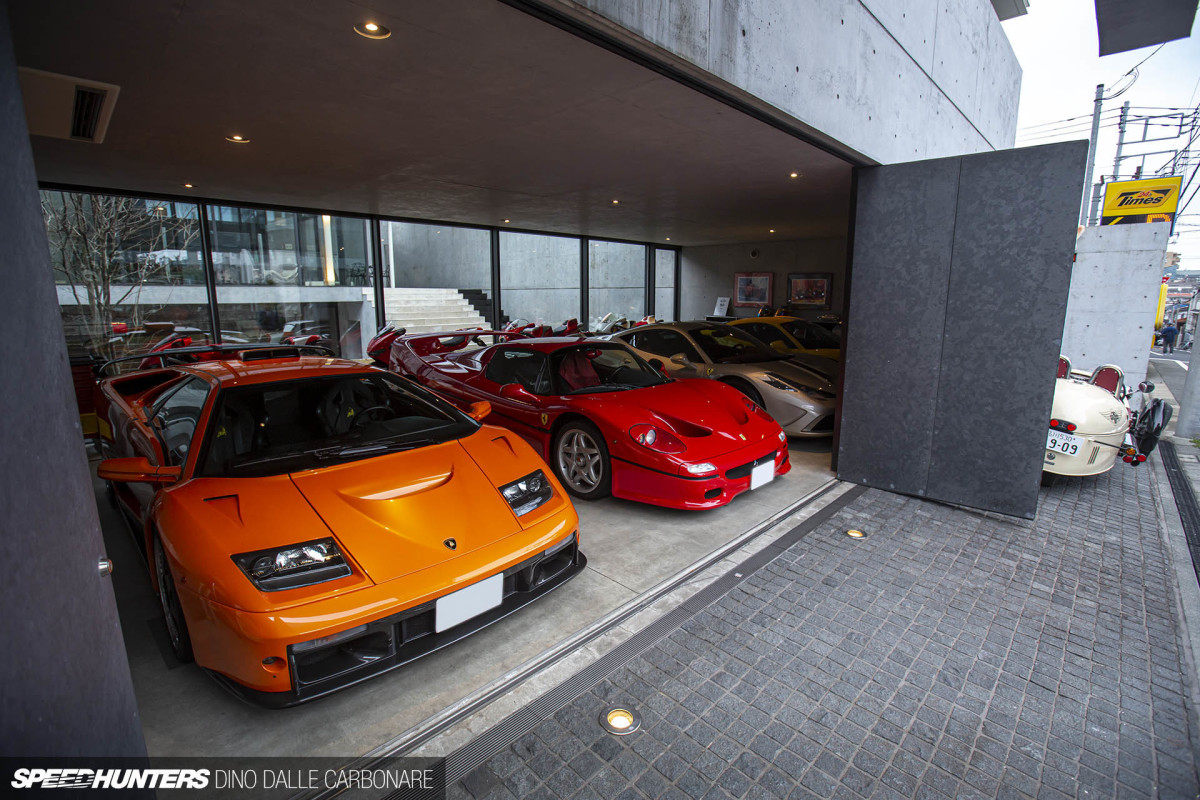 This Japanese garage is a veritable minefield of Lamborghinis City