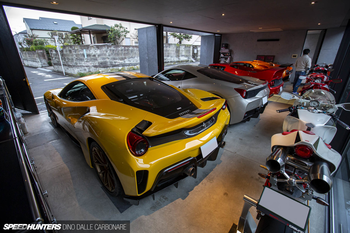 This Japanese garage is a veritable minefield of Lamborghinis City