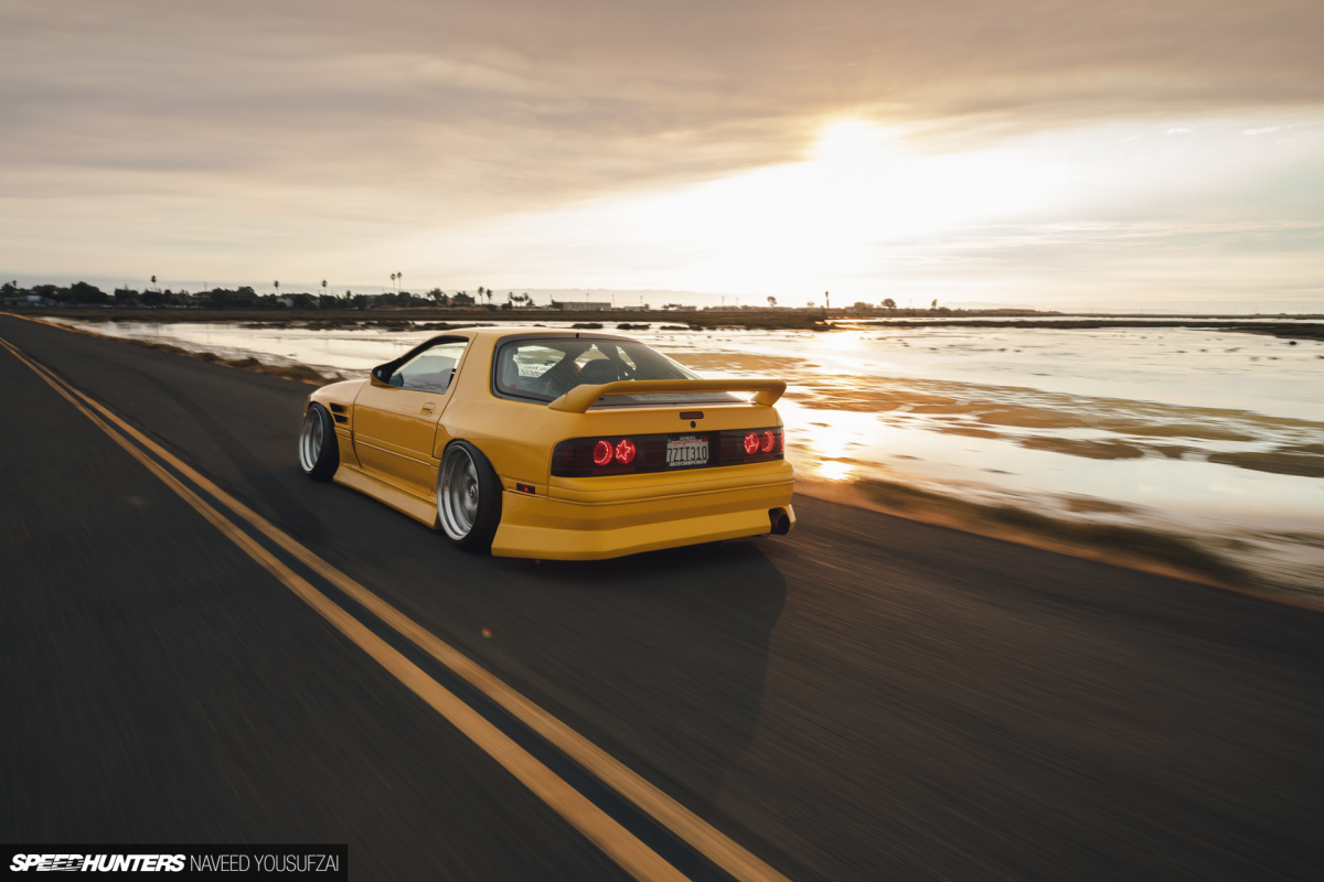 Drift Games - Josh's FC RX-7 looking particularly yellow