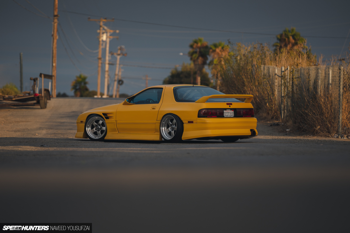 Drift Games - Josh's FC RX-7 looking particularly yellow