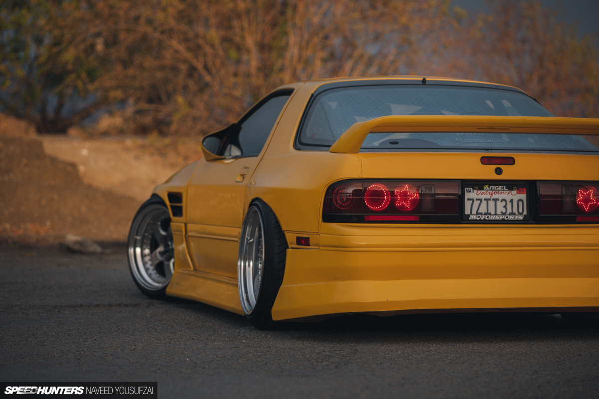 Drift Games - Josh's FC RX-7 looking particularly yellow