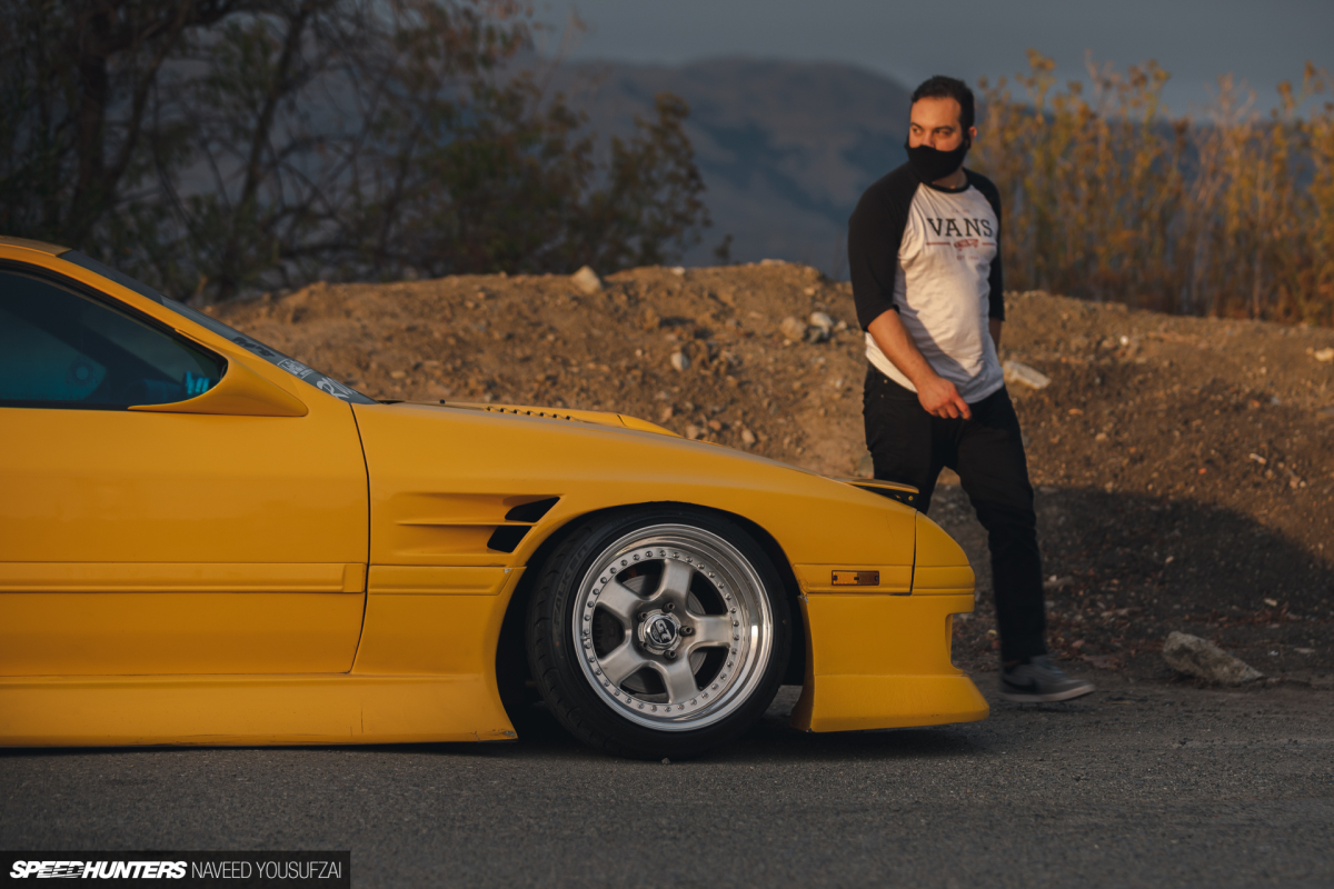 Drift Games - Josh's FC RX-7 looking particularly yellow