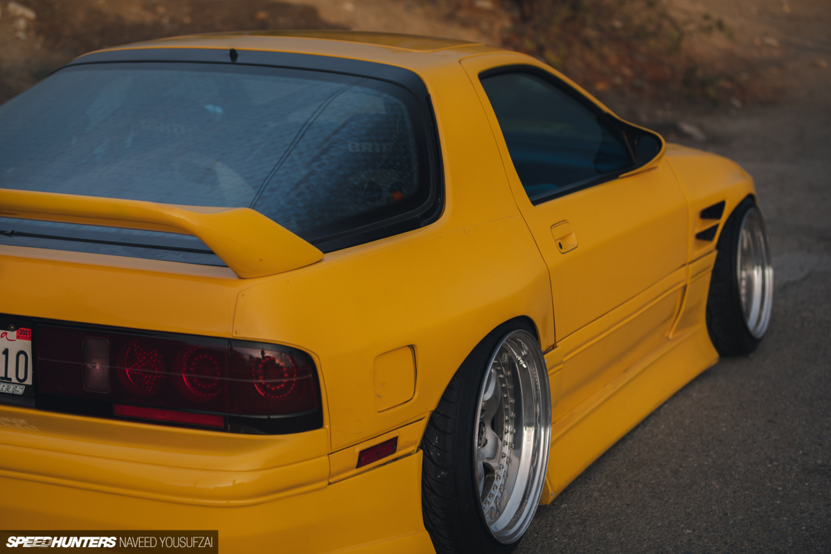 Drift Games - Josh's FC RX-7 looking particularly yellow