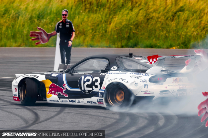 Max Verstappen learning to drift